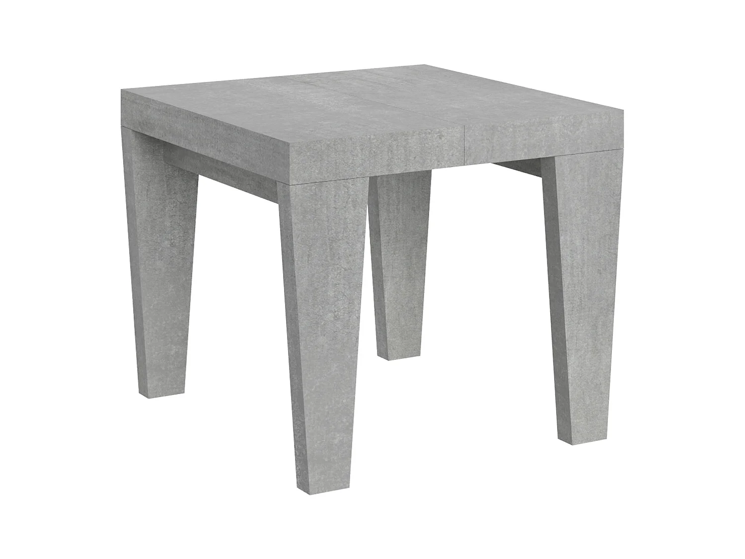 Mesa de jantar extensível 90x90/246 cm Spimbo Cimento