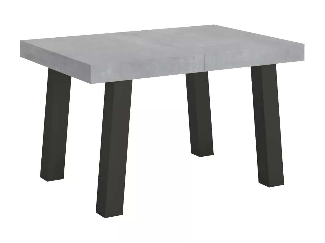 Kauf Unique Ausziehtisch 90x130/234 cm Bridge Zement mit Eisenrahmen aus Anthrazit