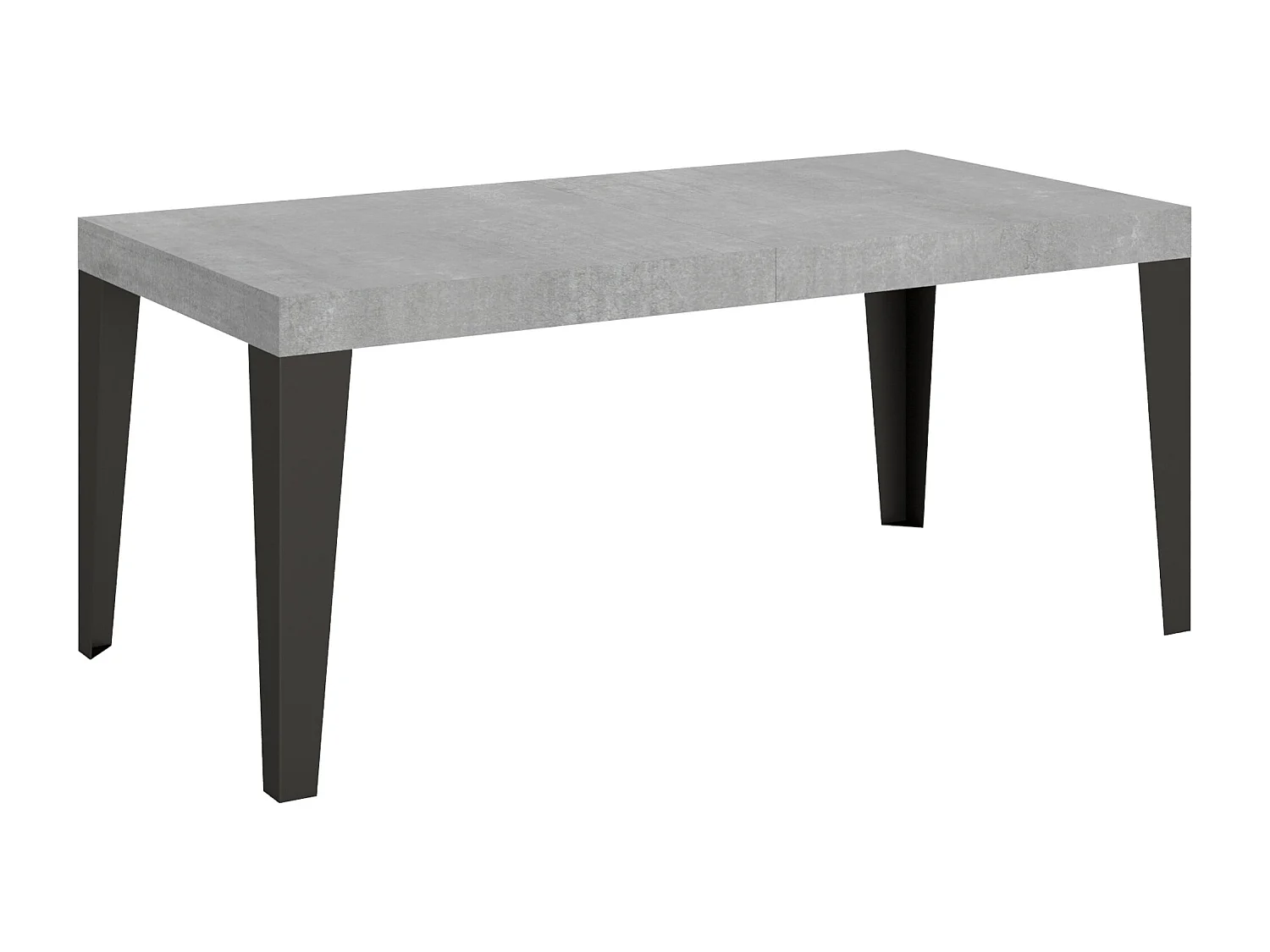 Extendable table 90x180/284 cm Flame Cement frame Anthracite