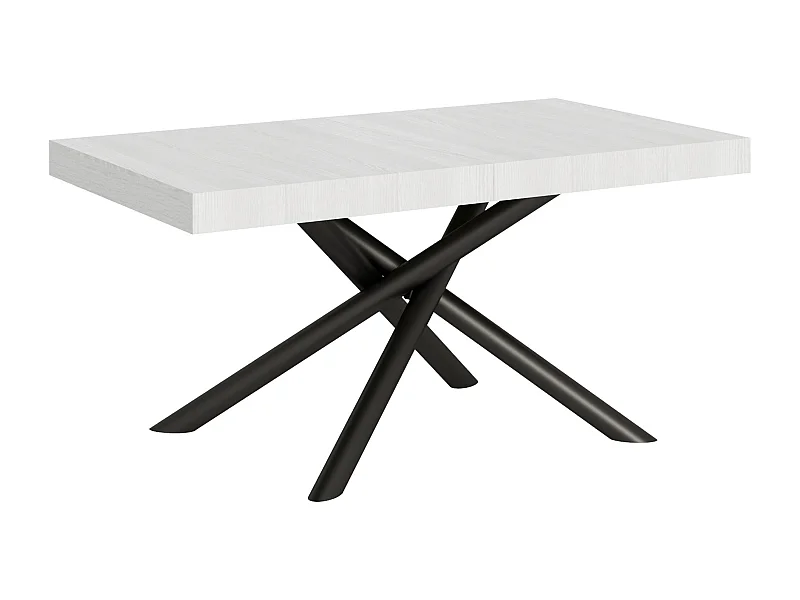 Tavolo allungabile 90x160/420 cm Famas bianco frassino