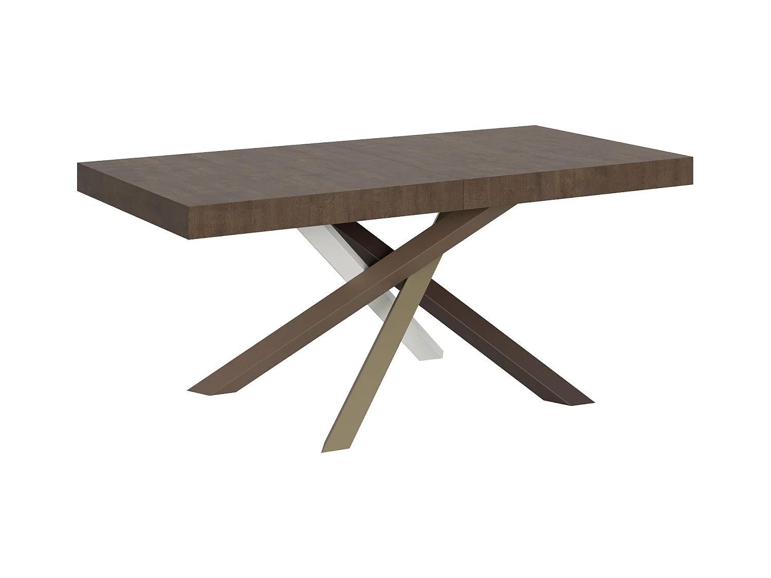 Table extensible 90x180/284 cm Volantis Noyer cadre 4/C