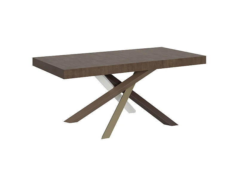 Tavolo allungabile 180/284x90 cm Volantis noce gambe multicolore 4/C