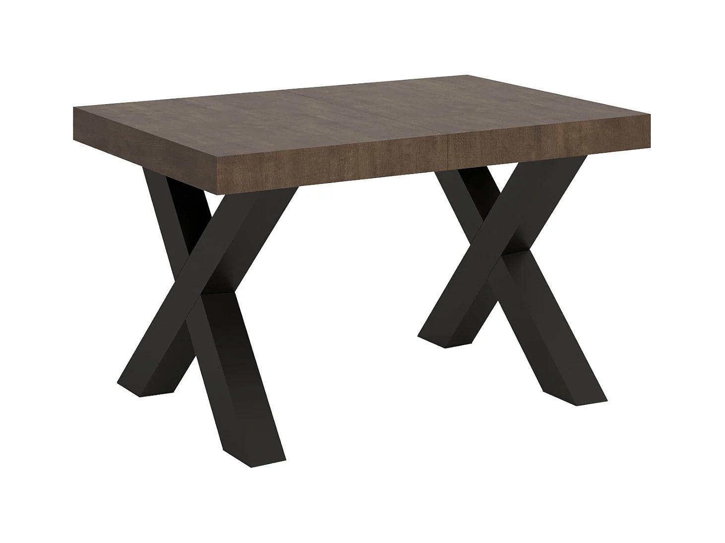 Uitschuifbare tafel 90x130/234 cm Traffic walnoot frame antraciet