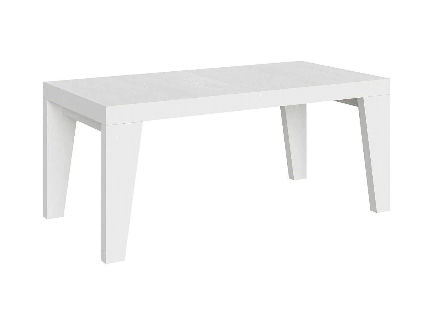 Mesa de jantar extensível 90x180/440 cm Naxy Cinza Branca