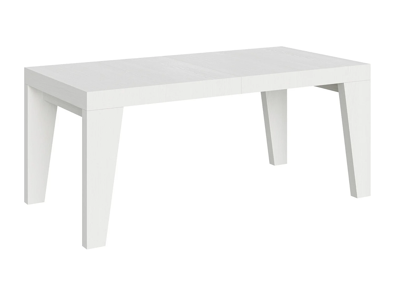 Tavolo allungabile 180/440x90 cm Naxy bianco frassino