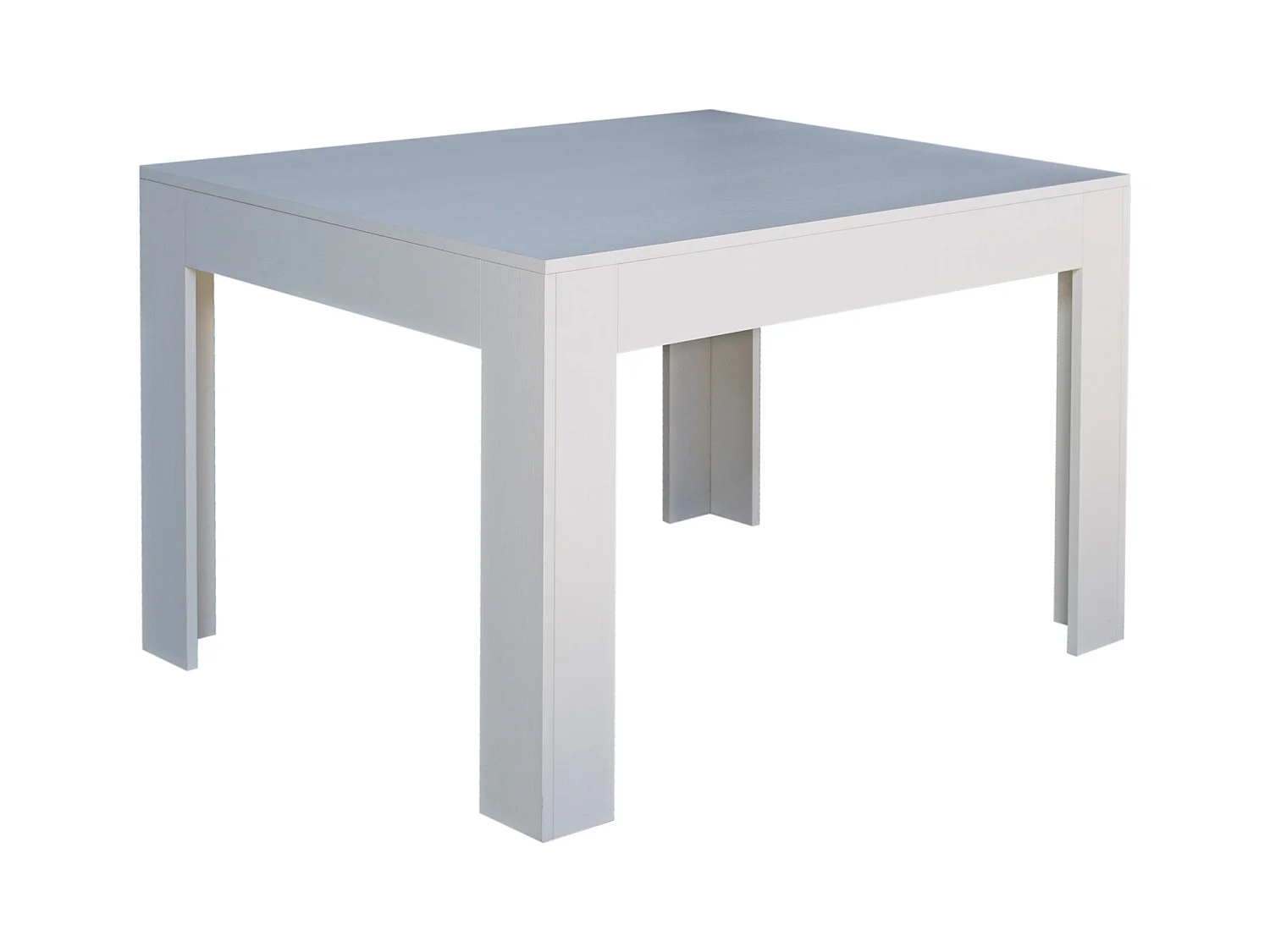 Uitschuifbare tafel 90x120/180 cm Bibi eiken wit
