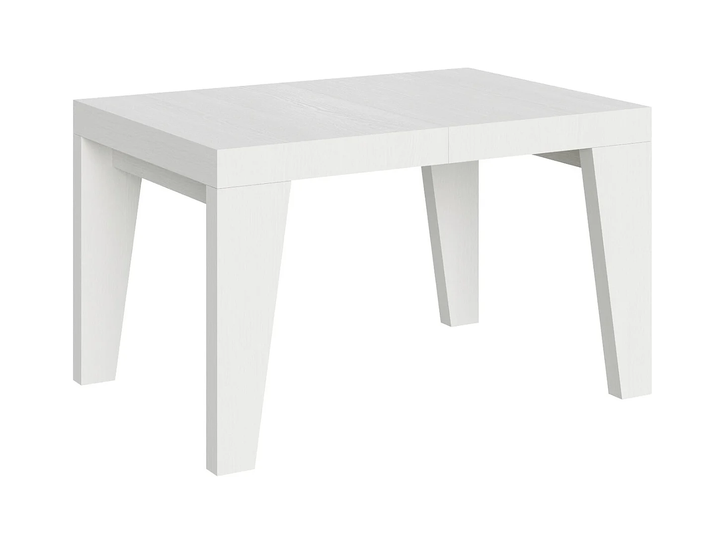 Mesa de jantar extensível 90x130/234 cm Naxy Cinza Branca