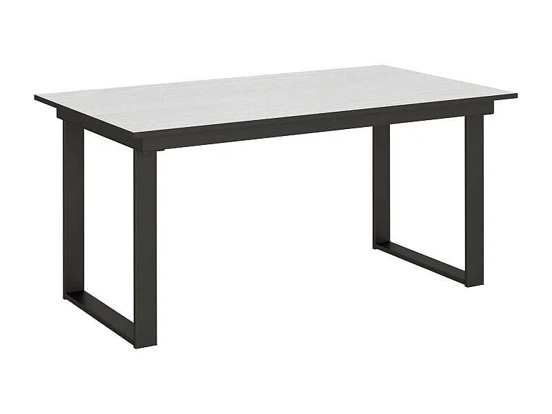 Uitschuifbare tafel 90x160/220 cm Bandos eiken wit frame antraciet