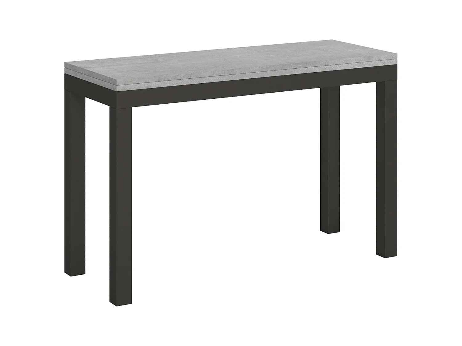 Stół rozkładany jak książka 120x45/90 cm Everyday Double Cementu rama w kolorze Antracytu