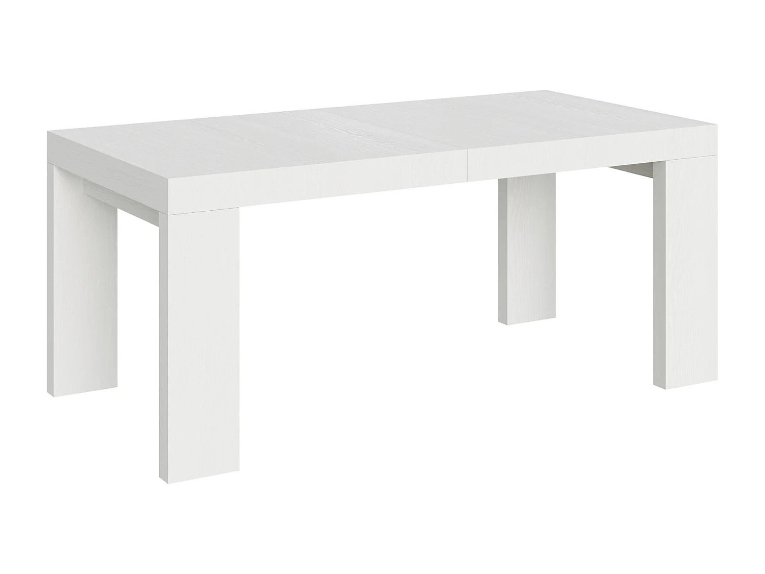 Table extensible 180/284x90 cm Roxell frêne blanc