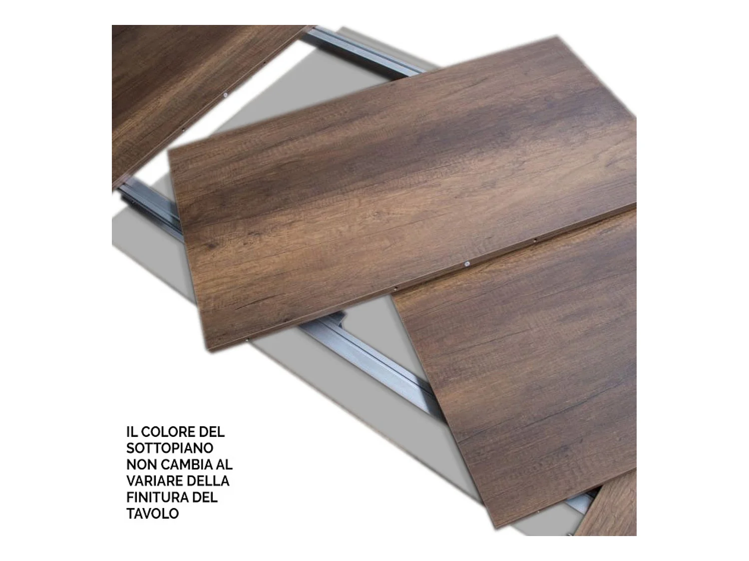 Uitschuifbare tafel 90x120/224 cm Volantis Evolution Oak Nature Antraciet frame