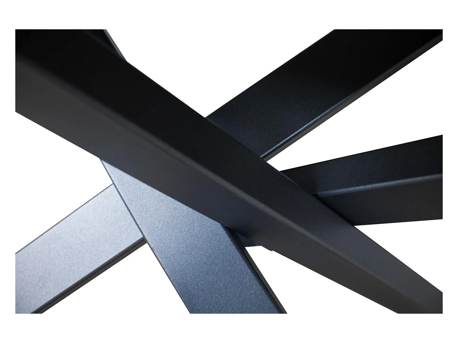 Mesa de jantar extensível 90x160/220 cm Ganty Nogueira - borda em tom quadro Antracite