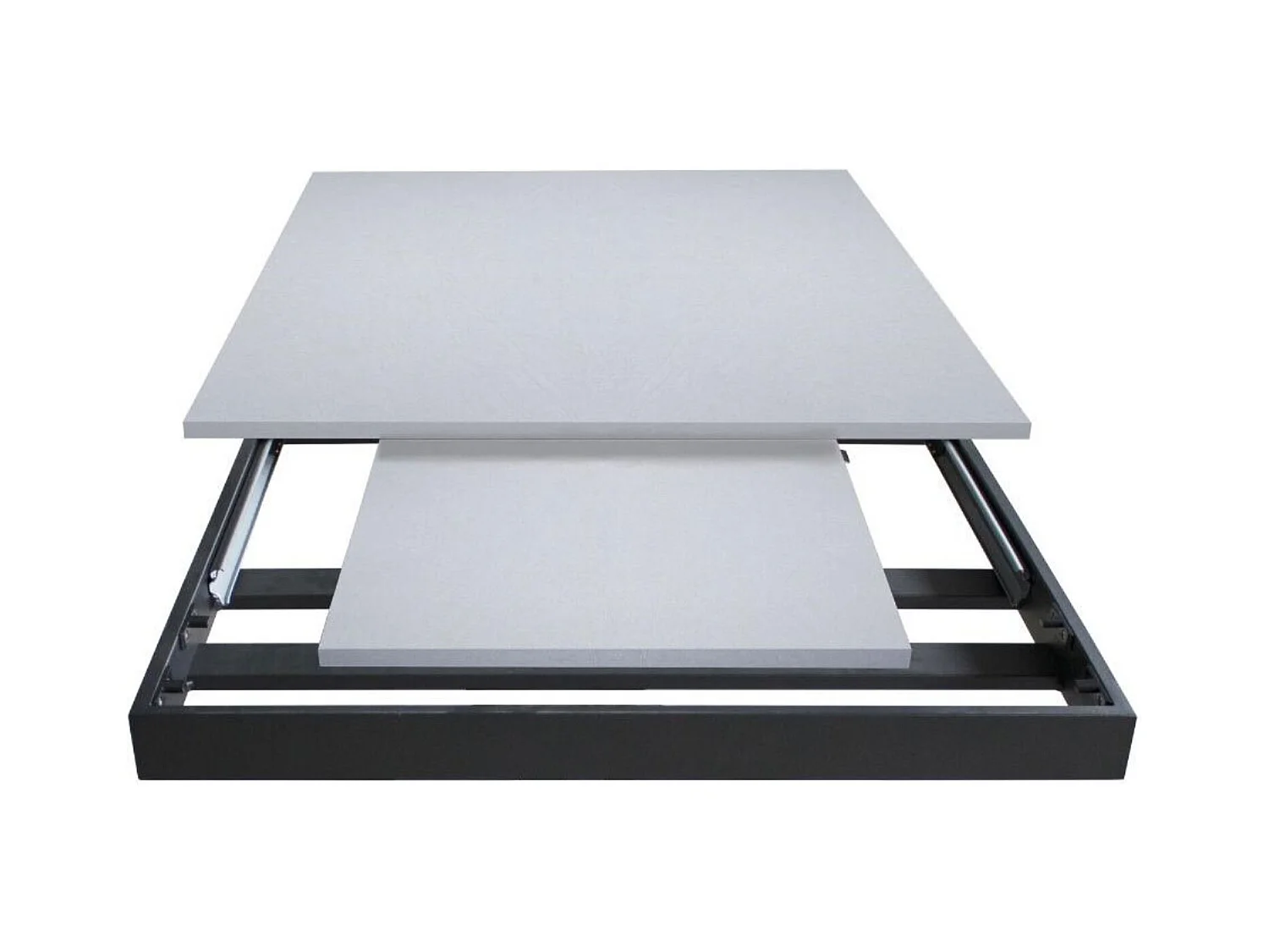 Table extensible 90x120/180 cm Bernadette Chêne Nature cadre Anthracite