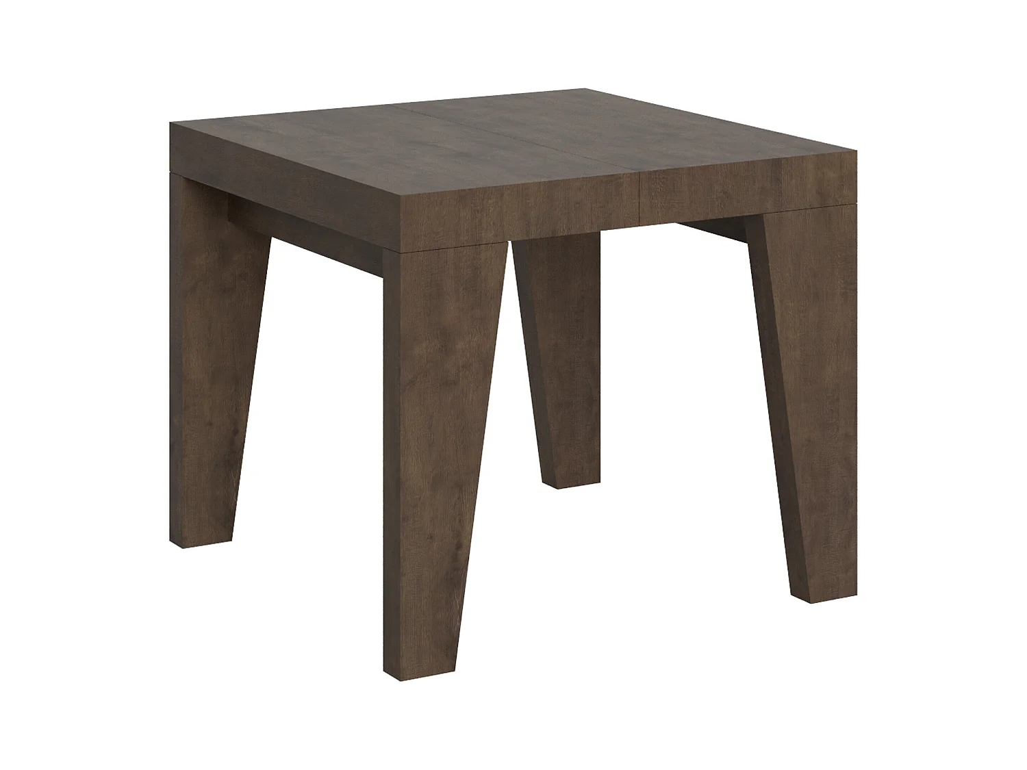Table extensible 90x90/246 cm Naxy Noyer