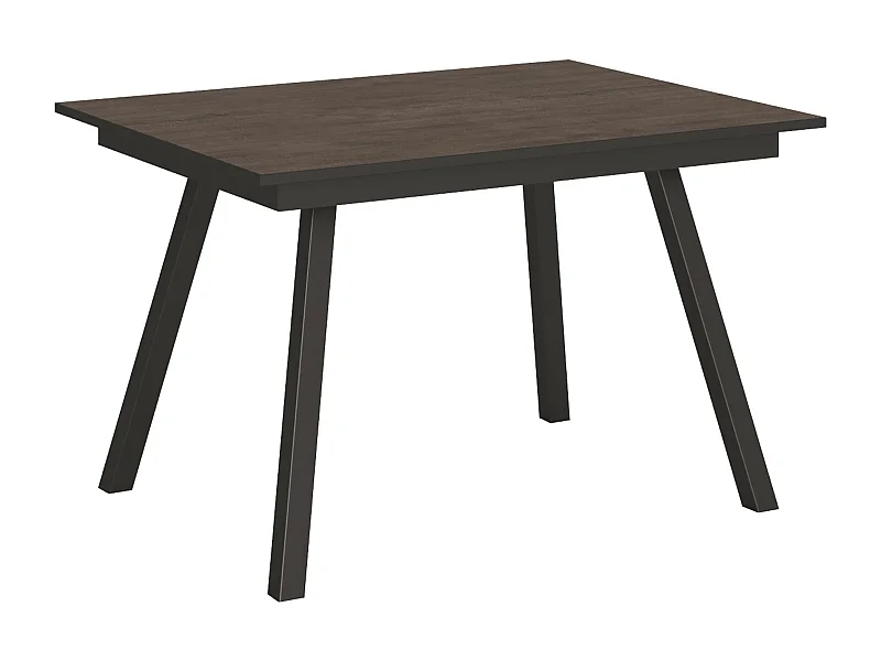 Mesa extensible 90x120/180 cm Mirhi Nogal estructura Antracita