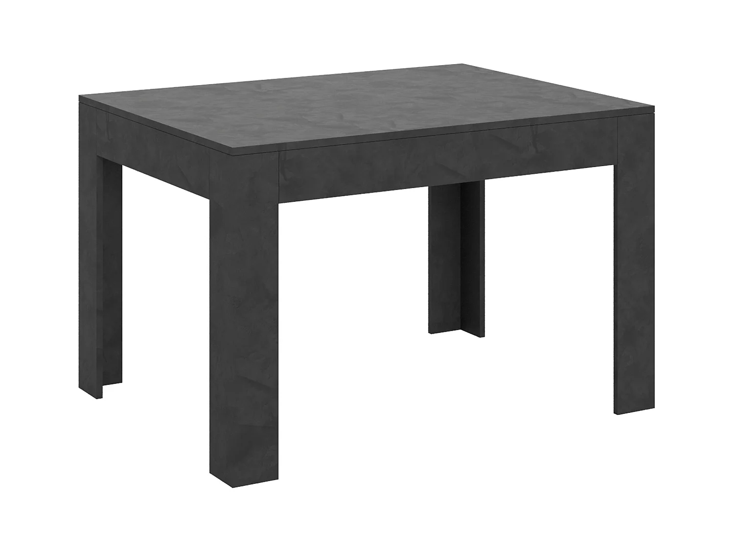 Mesa extensible 90x120/180 cm Bibi Antracita Espatulado