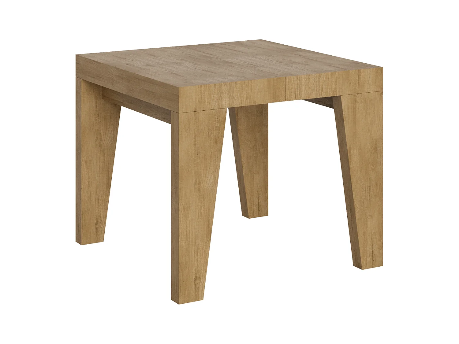 Ausziehbarer Tisch 90x90/246 cm Naxy Quercia Natura