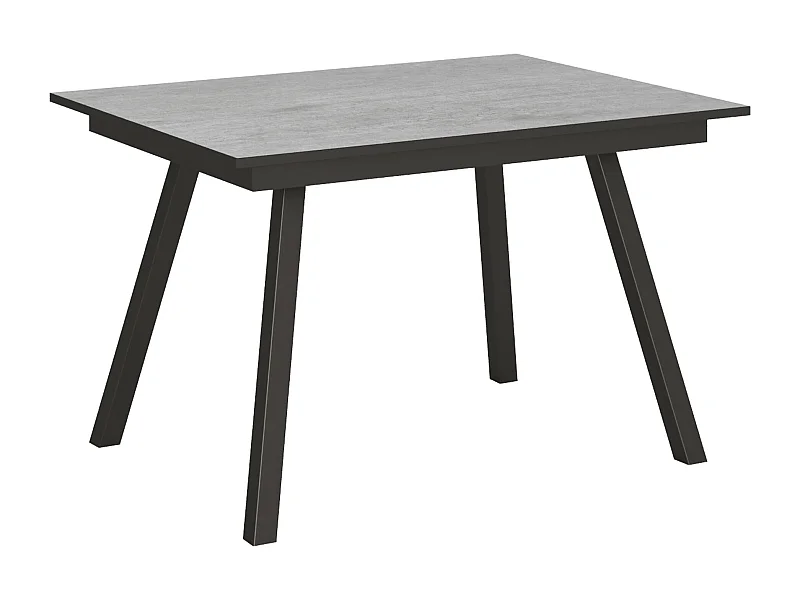 Uitschuifbare tafel 90x120/180 cm Mirhi cement frame antraciet