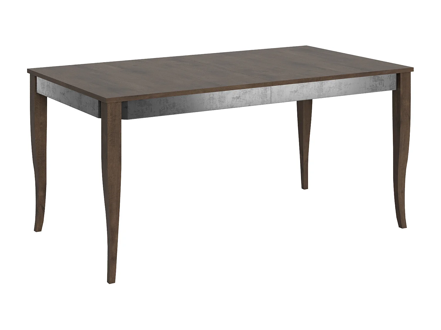 Table extensible 90x160/264 cm Sciabola Iron Noyer cadre gris