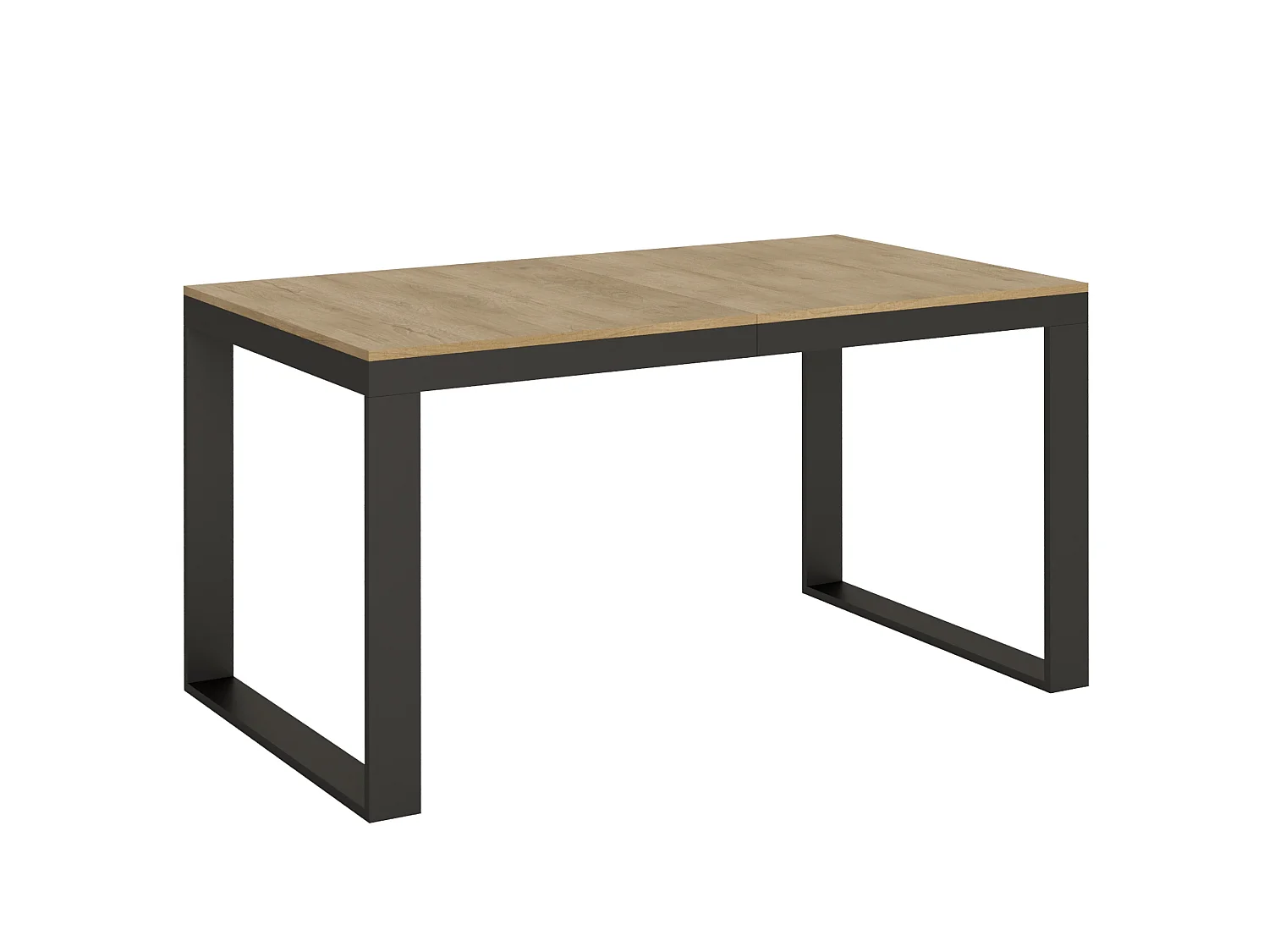 Stół rozkładany 160/420x90 cm Tecno Evolution dąb naturalny rama i nogi antracytowe