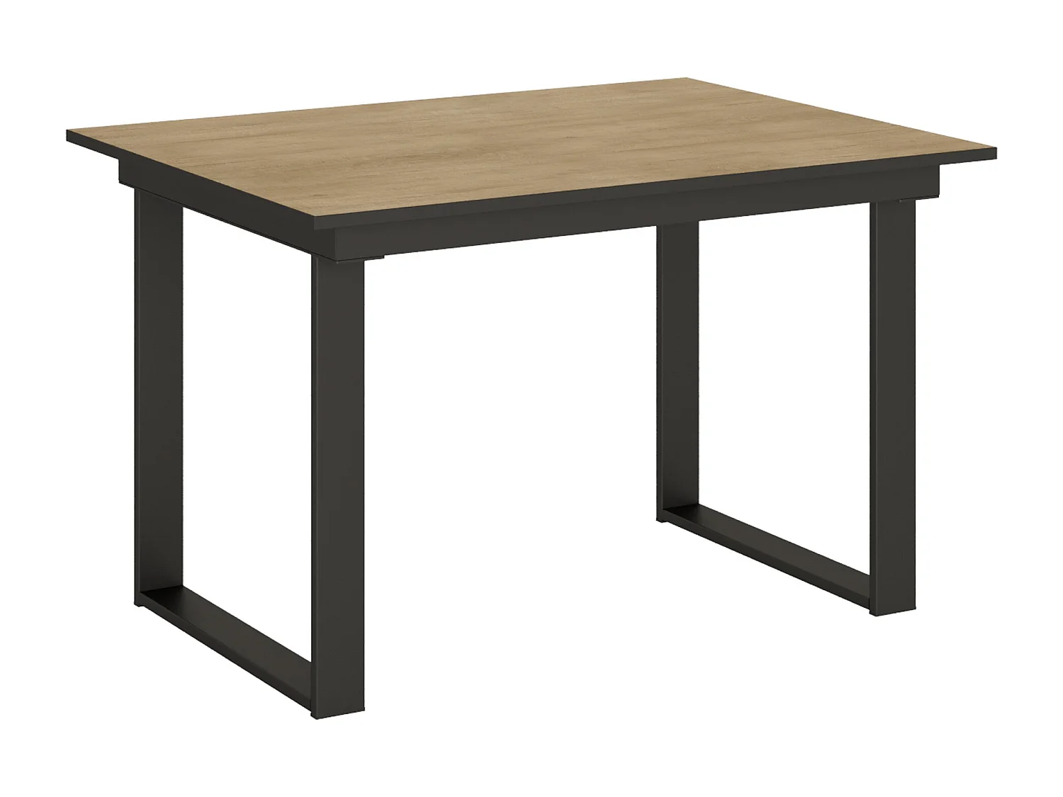 Mesa extensible 90x120/180 cm Bandos Roble Natural estructura Antracita