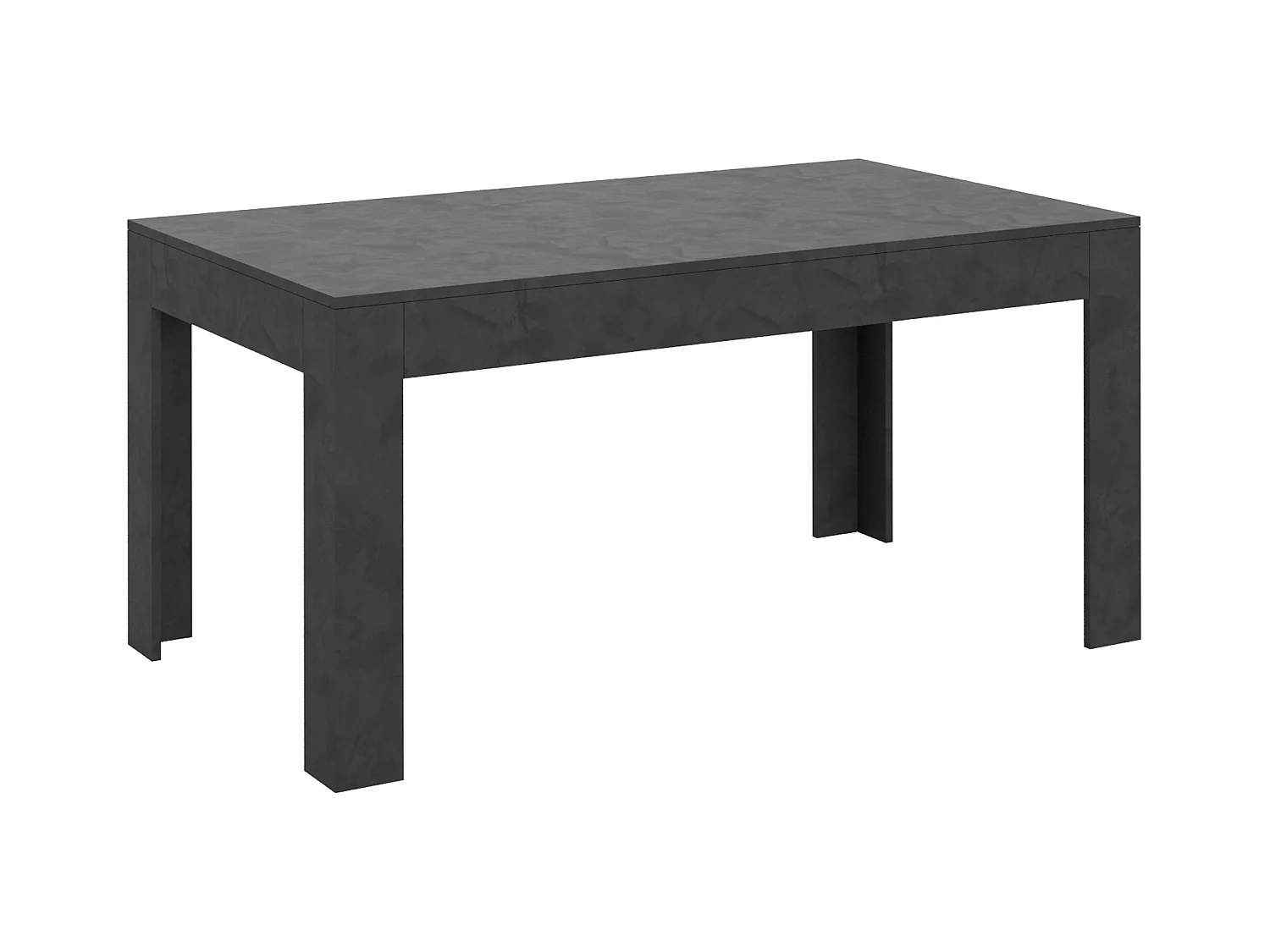 Table extensible 90x160/220 cm Bibi Anthracite Spatulé