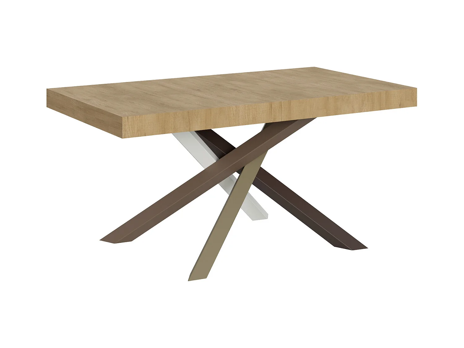 Table extensible 90x160/420 cm Volantis Chêne Nature cadre 4/C