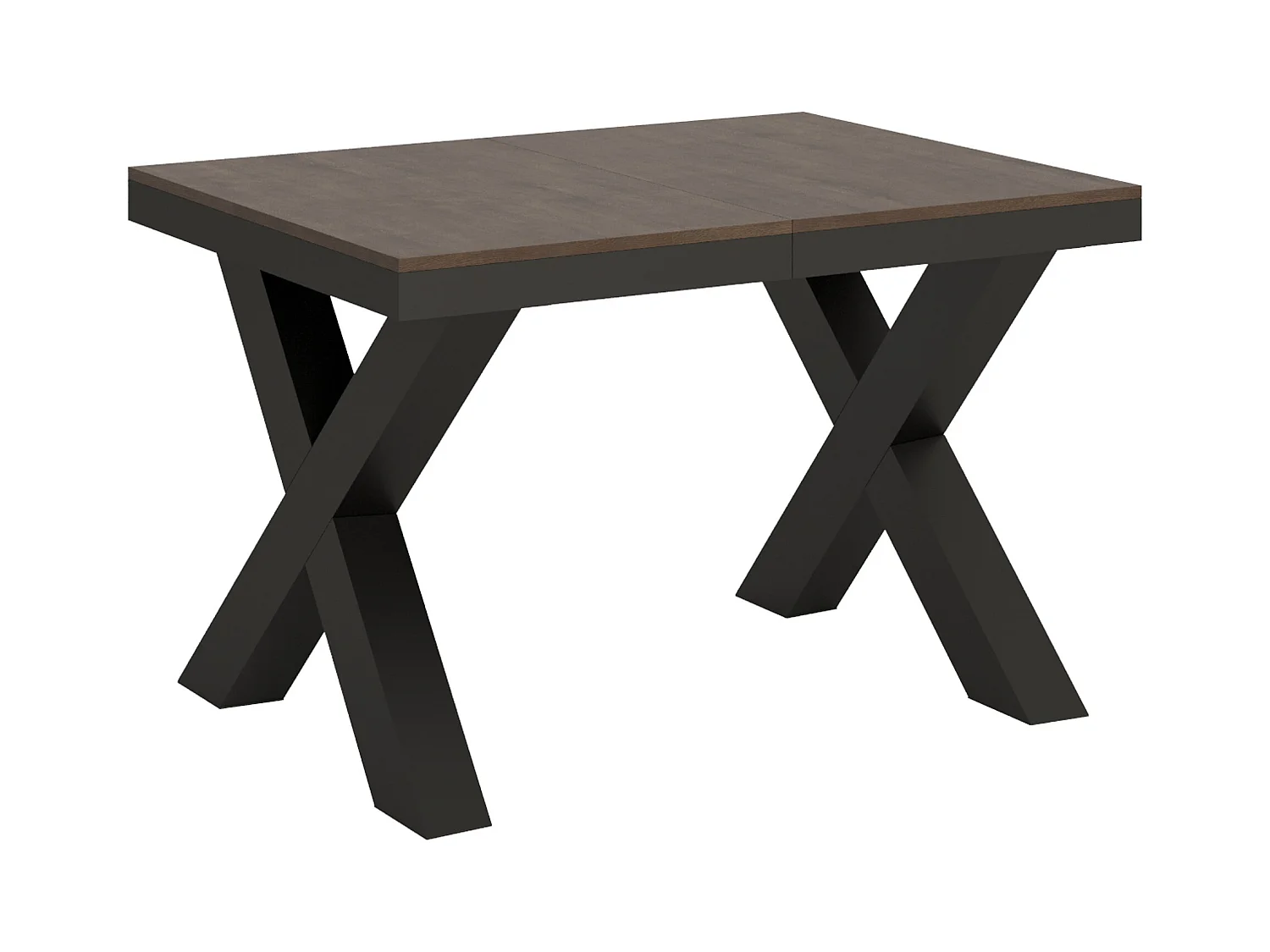 Uitschuifbare tafel 90x120/380 cm Traffic Evolution walnoot frame antraciet