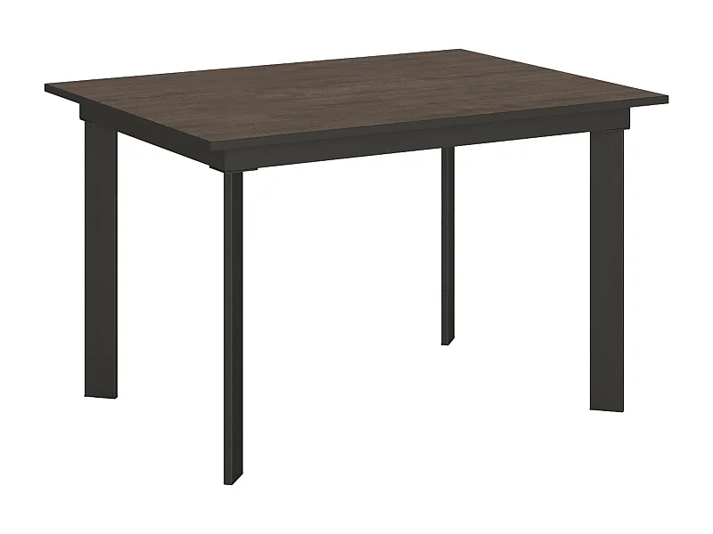 Mesa extensible 90x120/180 cm Cumar Nogal estructura Antracita