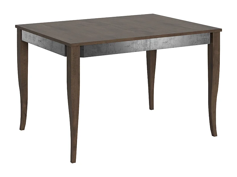 Table extensible 90x120/224 cm Sciabola Iron Noyer cadre gris