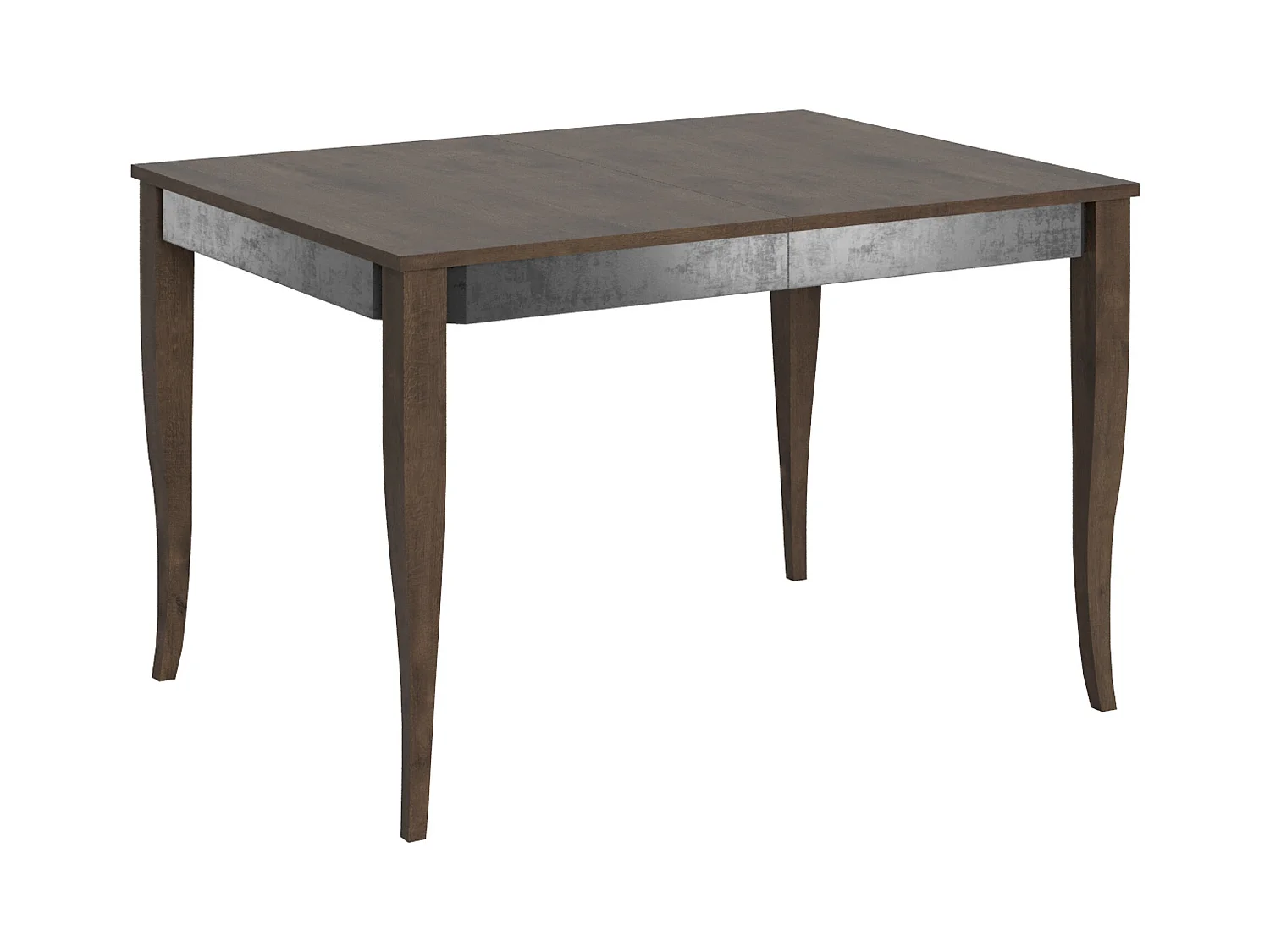 Table extensible 90x120/224 cm Sciabola Iron Noyer cadre gris