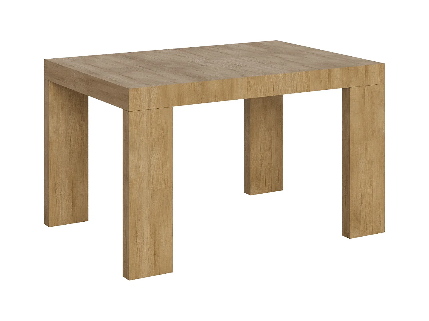 Mesa de jantar extensível 90x130/390 cm Roxell Carvalho Natural