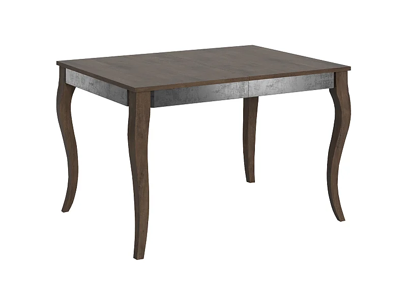 Table extensible 90x120/224 cm Olanda Iron Noyer cadre gris