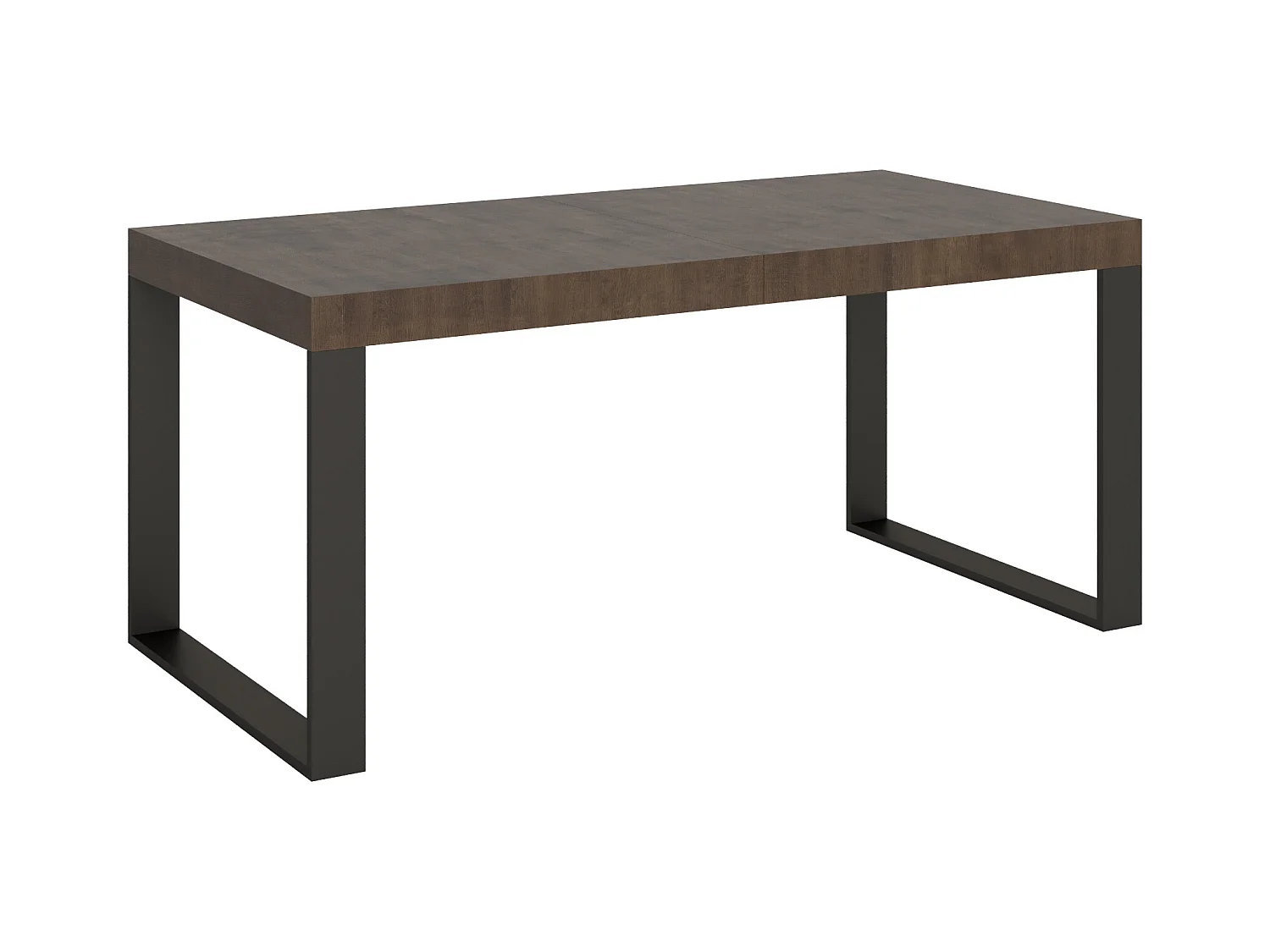 Table extensible 90x180/284 cm Tecno Noyer cadre Anthracite