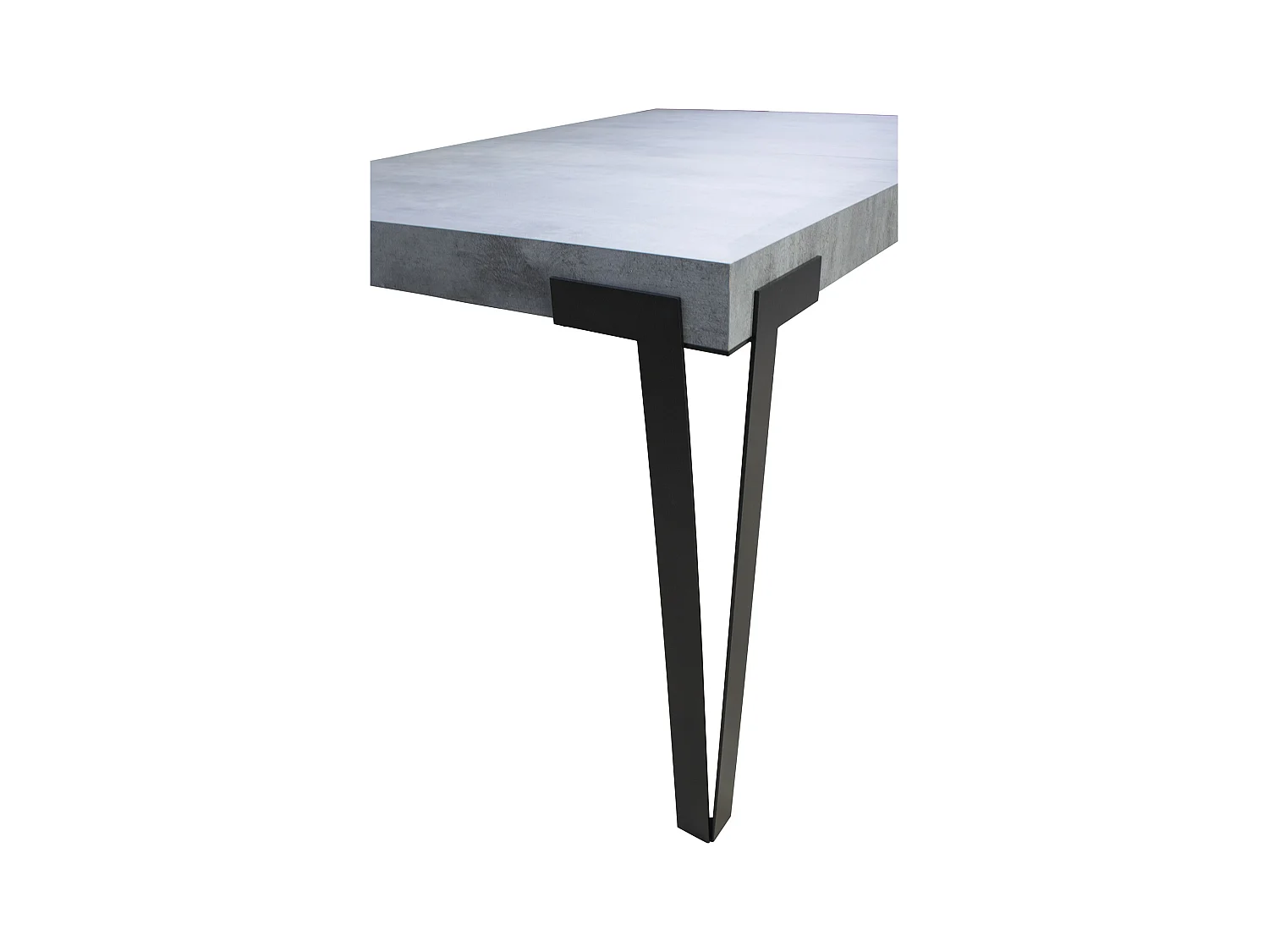 Mesa de jantar extensível 90x180/284 cm Rio Cimento quadro Antracite