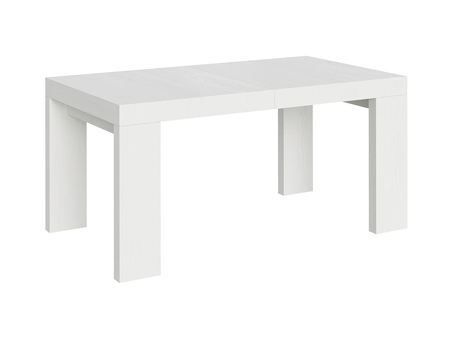 Table extensible 90x160/420 cm Roxell Frêne Blanc