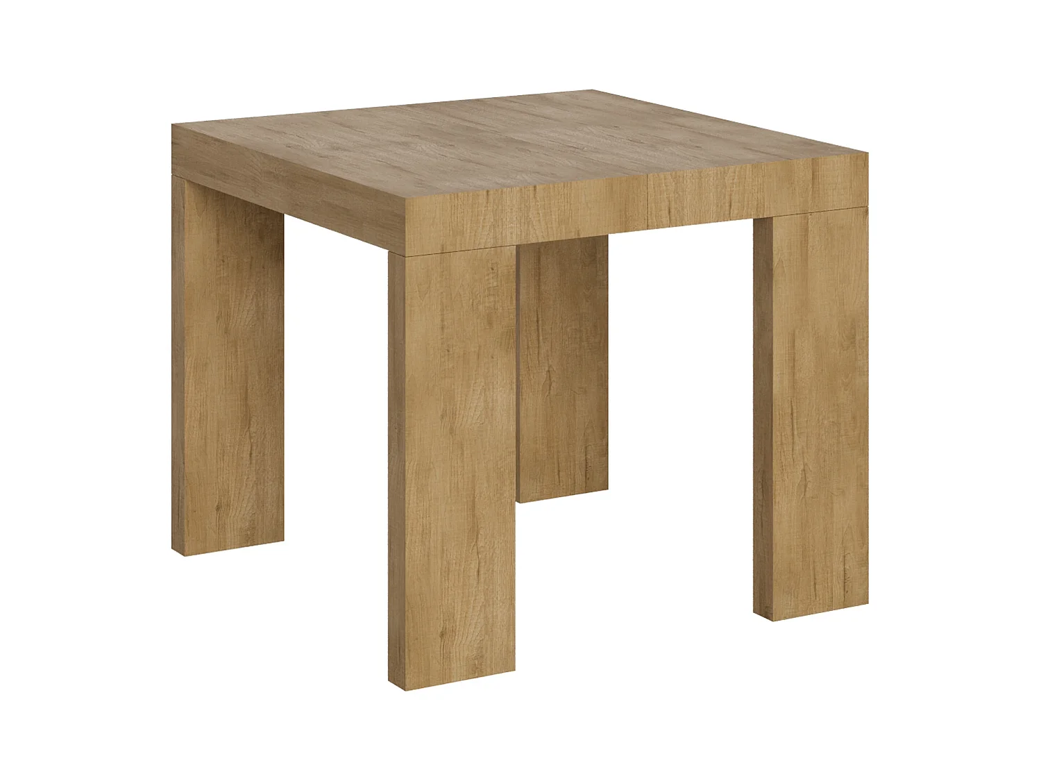 Mesa extensible 90x90/246 cm Roxell Roble Nature