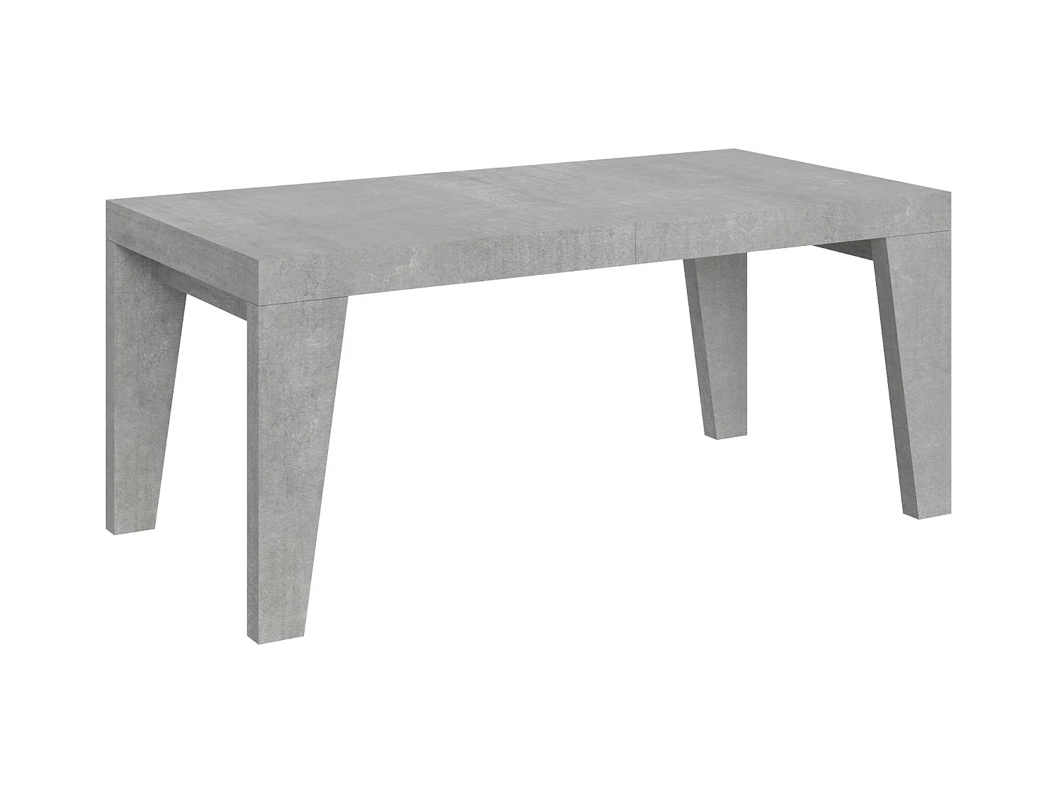 Table extensible 90x180/284 cm Naxy Gris Béton