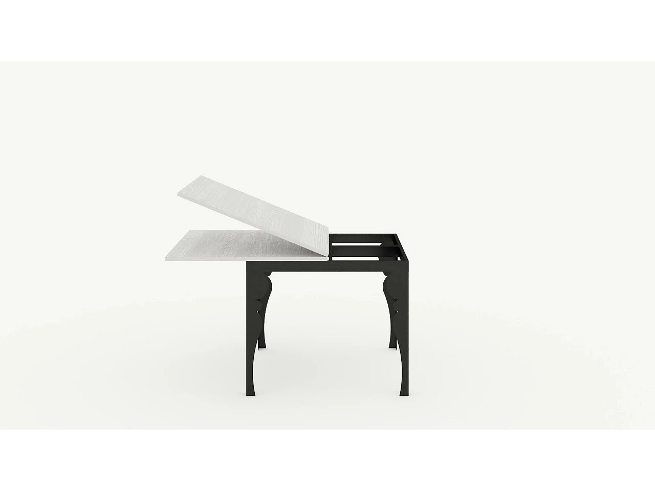 Tavolo apribile 90x90/180 cm Paxon Libra bianco frassino