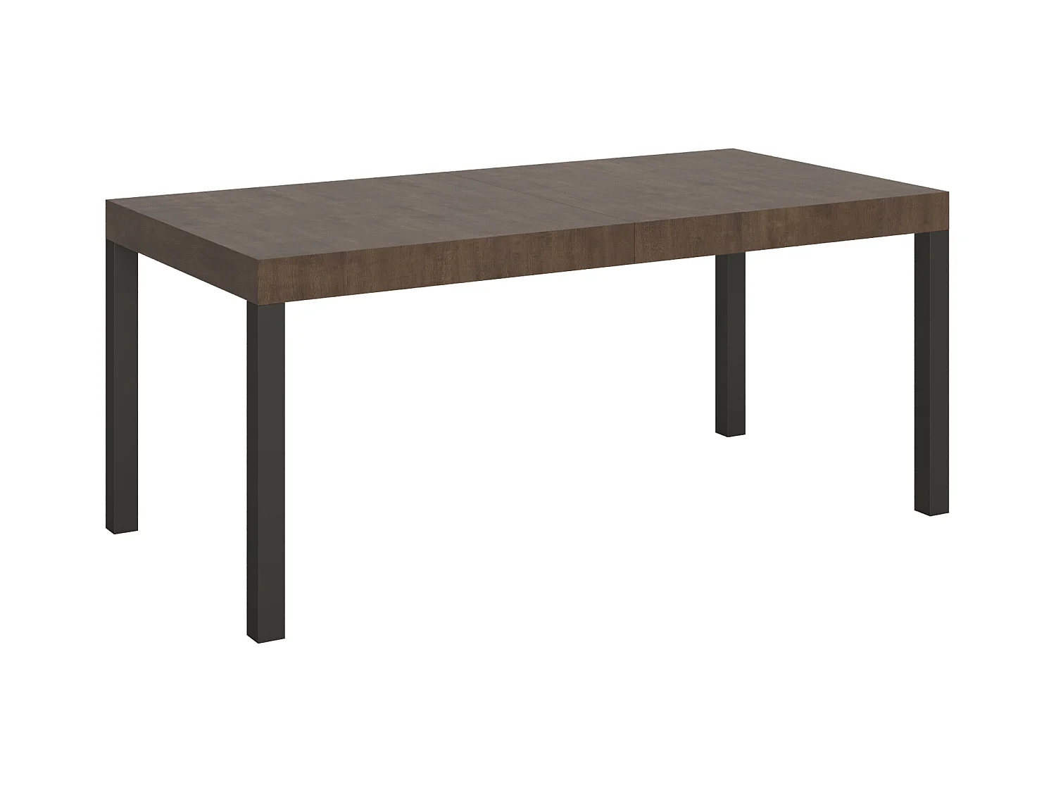Table extensible 90x180/284 cm Everyday Noyer cadre Anthracite