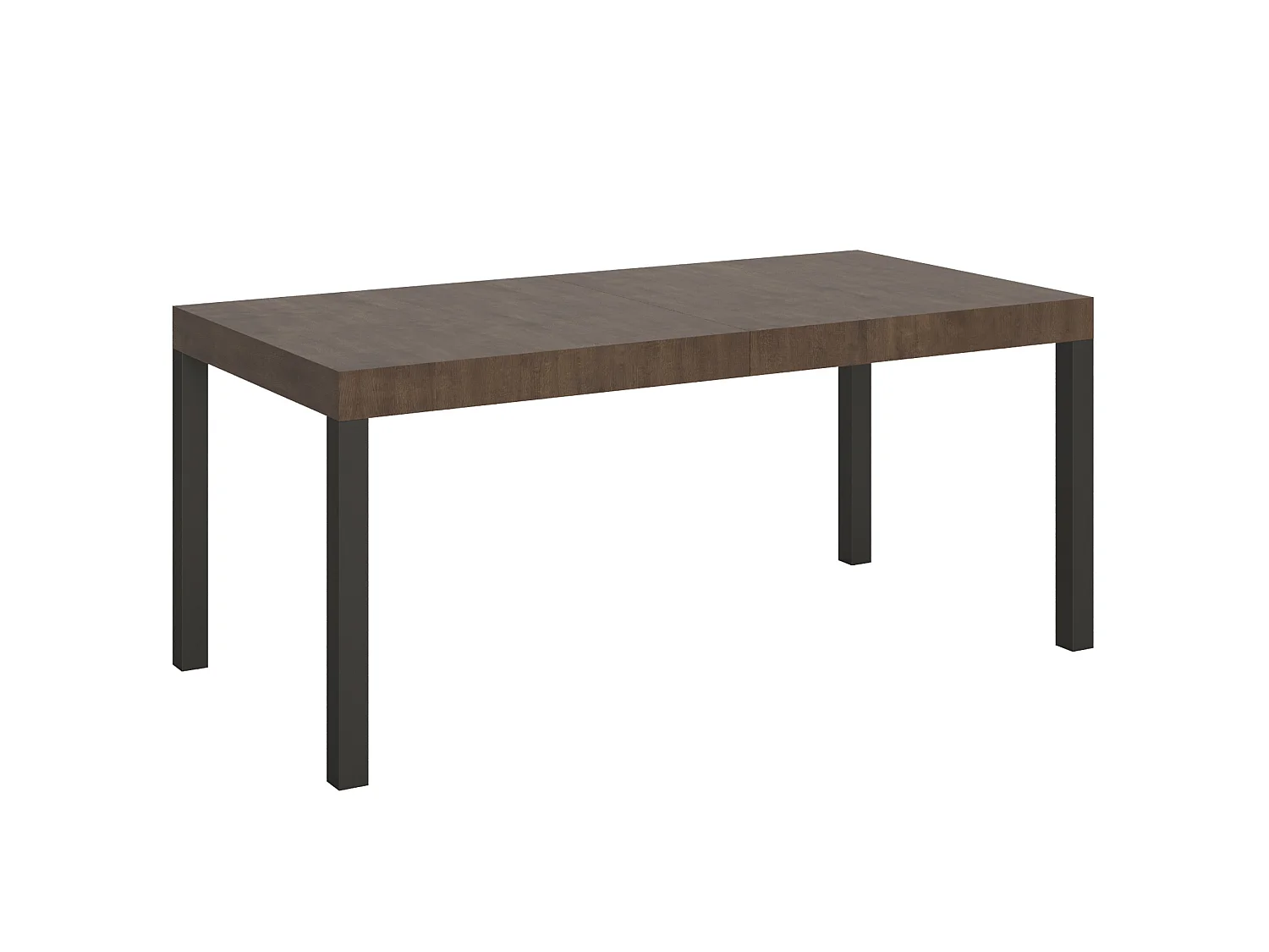 Table extensible 180/284x90 cm Everyday noyer pieds anthracite
