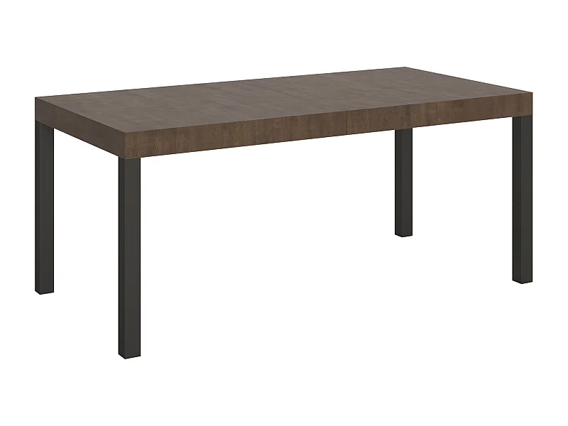 Table extensible 180/284x90 cm Everyday noyer pieds anthracite