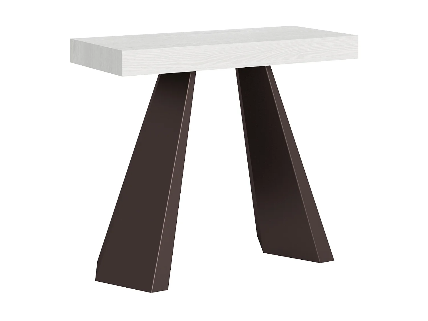 Udtrækkeligt konsolbord 90x40/300 cm Diamond White Ash Bear stel