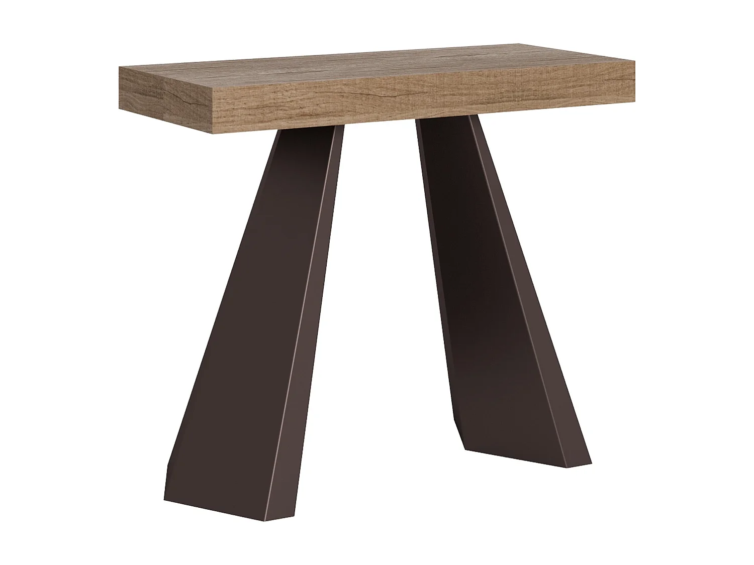Udtrækkeligt konsolbord 90x40/196 cm Diamante Lille Eg Natur Bjørnestel