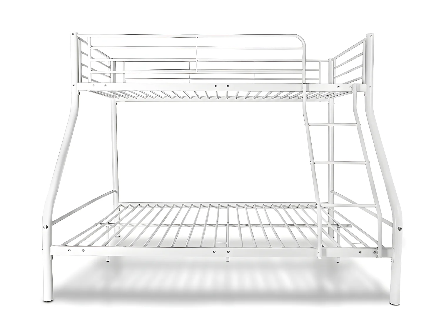 Beliche metálico com escada e grades de segurança