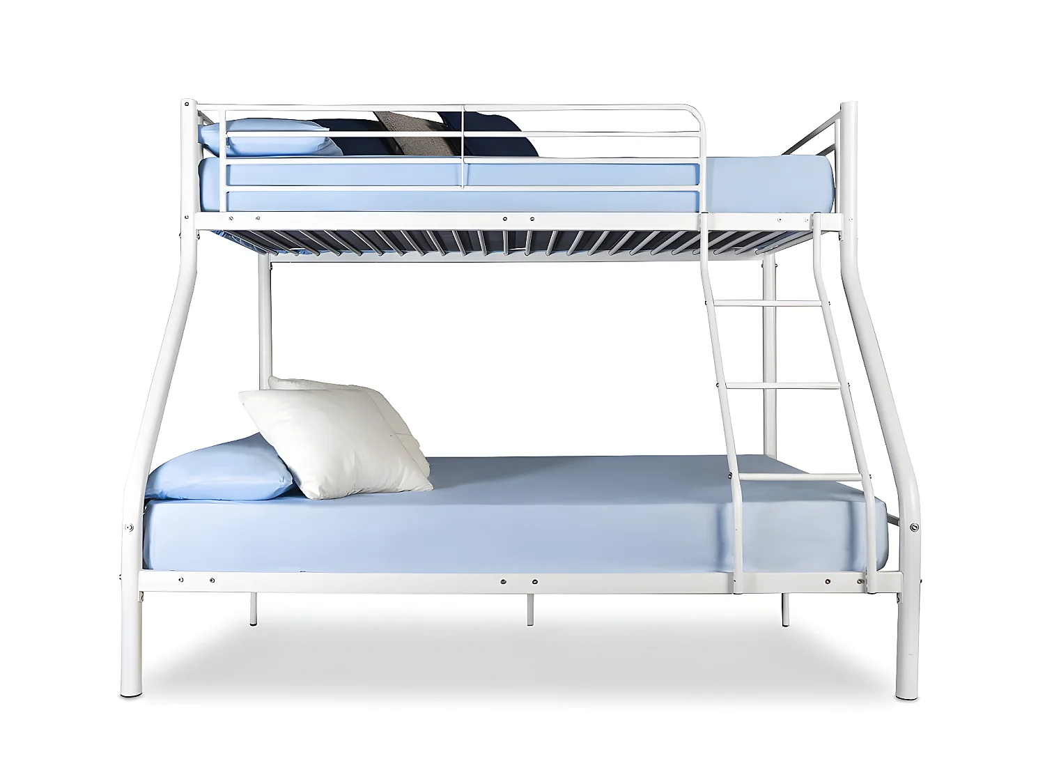 Beliche metálico com escada e grades de segurança