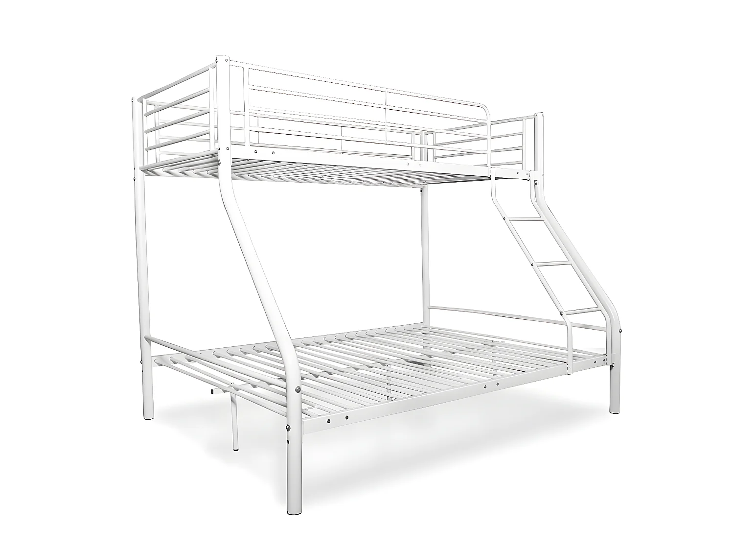 Beliche metálico com escada e grades de segurança