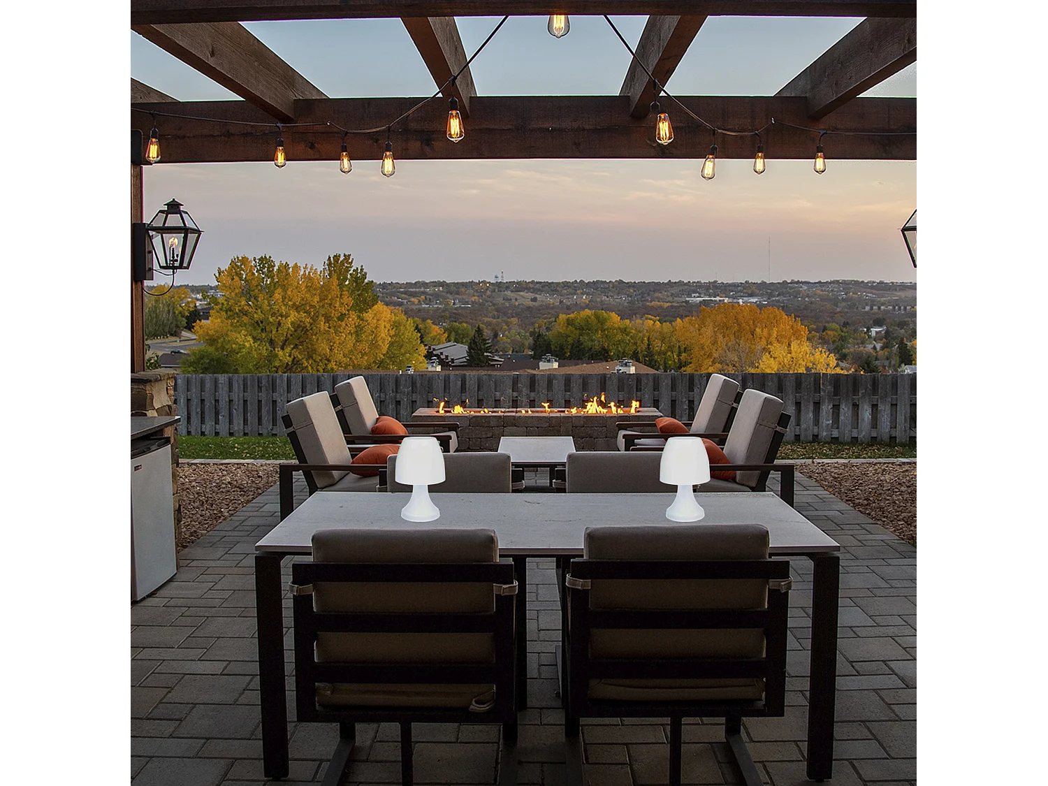 Ensemble De 2 Lampes Sans Fil De Bureau LED