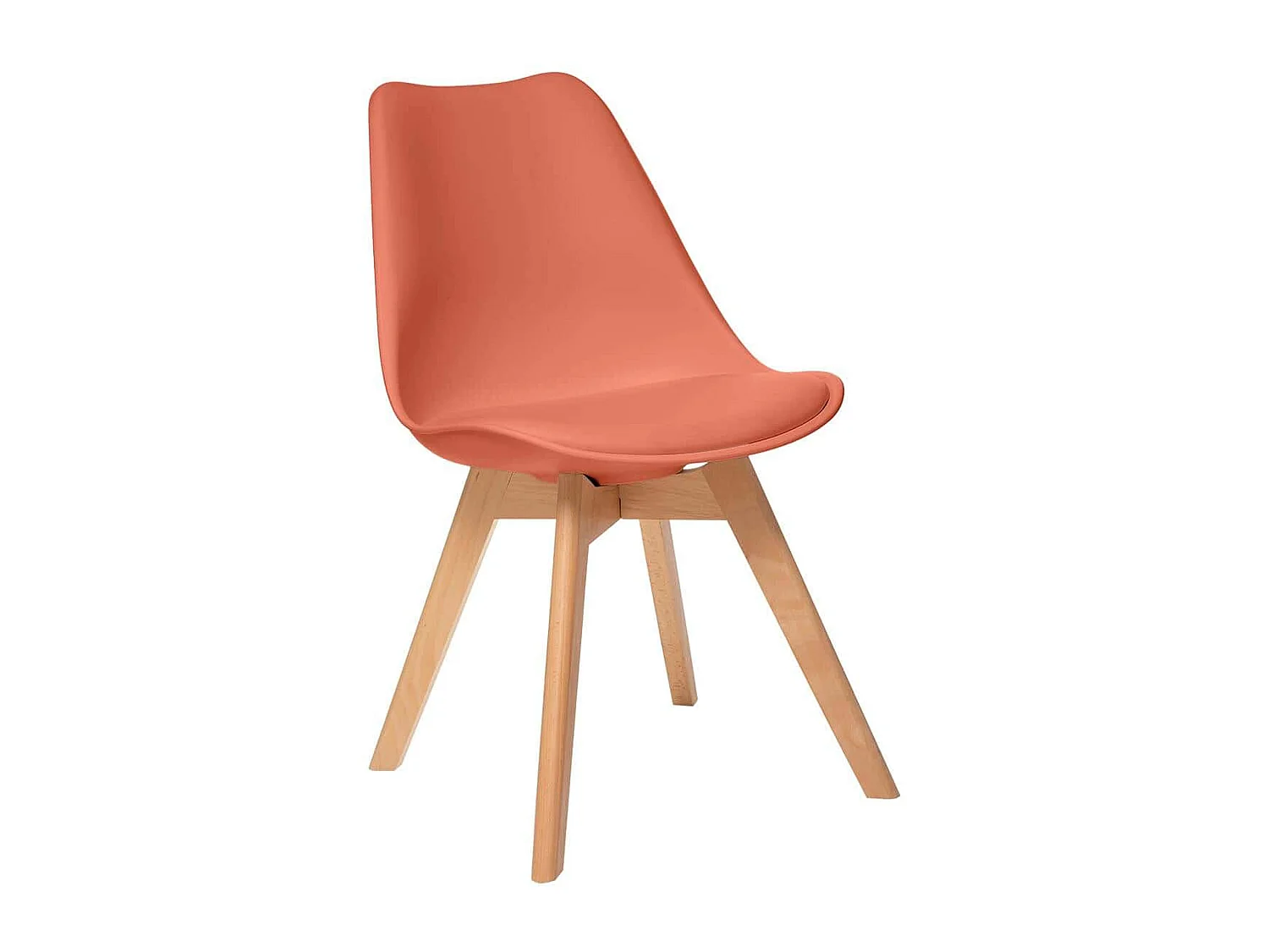 Ensemble de 4 chaises en terracota L. 48 X P. 55 X H. 81 Cm