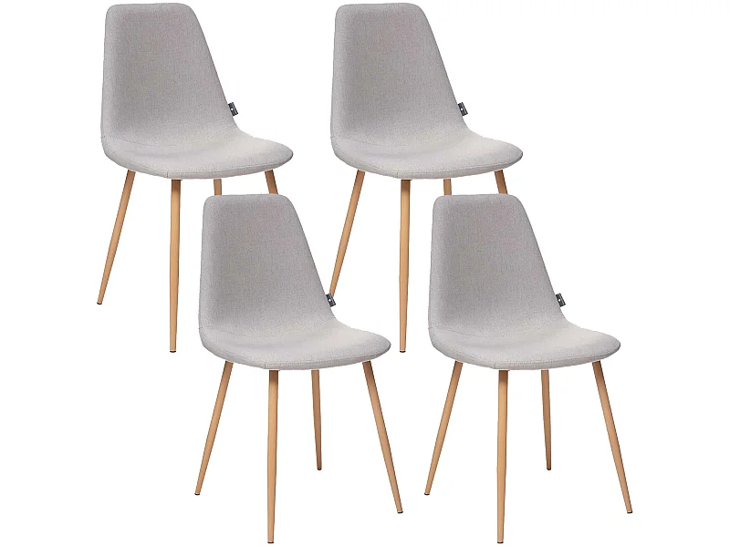 Ensemble De 4 Chaises De Type Scandinavo-gray. 44 x p. 51 x h. 85,5 cm
